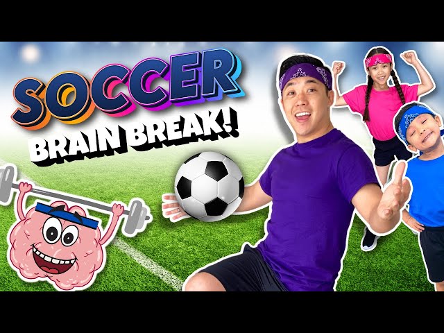 ⚽️  Soccer BRAIN BREAK | 5 Drills to Score More GOALS! Funny Fitness from the MOJO App