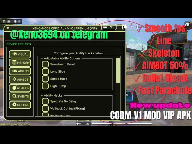 NEW UPDATE! | Call of Duty: Mobile MOD MENU 1.0.49 1.6.49 | 1.8.49 | 1.7.49 NO BAN VIP ANDROID/IOS