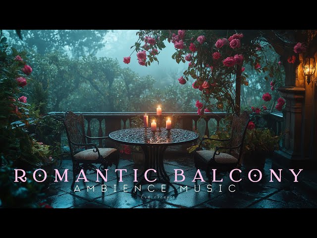 Dark Academia Piano & Smooth Jazz Music (2 Hours) | Rose Balcony - Romantic Ambience