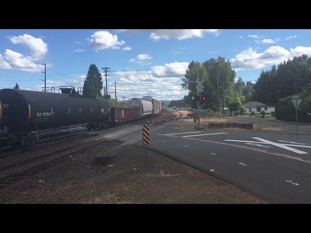 Amtrak and BNSF Meet at Cowlitz Gardens