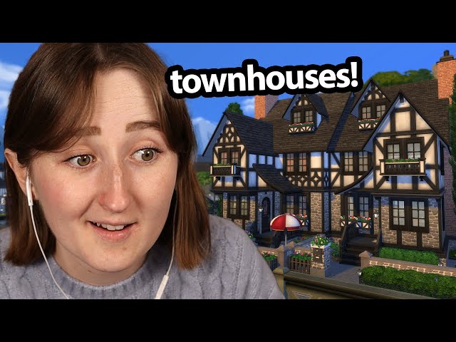 i tried building TOWNHOUSES for famous sims townies