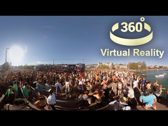 Street Parade 2016 Zurich in Virtual Reality, VR, 360 degrees video, Zürich Switzerland