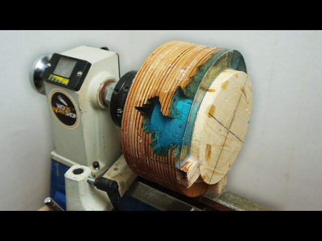 Woodturning - Ocean Inspired (Plywood + Resin)