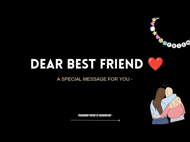 "Dear Bestie Hindi Poetry"❤️ | Best Poetry For Female Bestfriend | Bestfriend status | ‪@wordsbyady