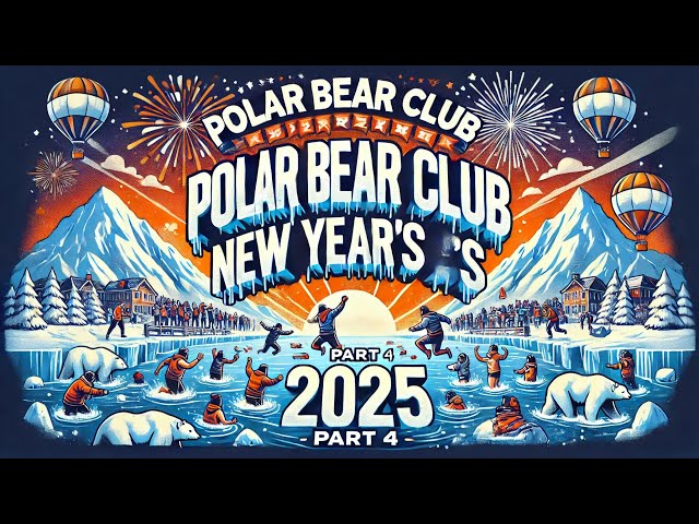 🔵 NYC CONEY ISLAND POLAR BEAR SWIM NEW YEARS 2025 in 360° PART 4  AERIAL VIEW