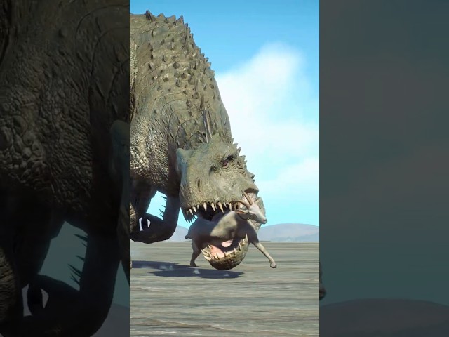 Indominus rex killed and ate a goat in an instant.