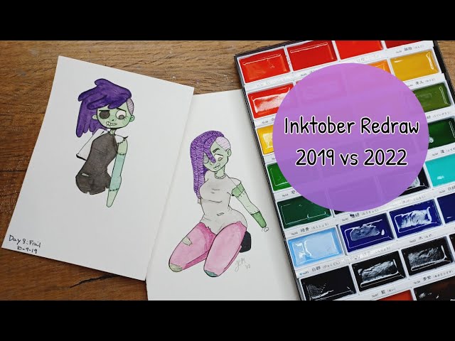 Inktober Redraw ★ 2019 vs 2022