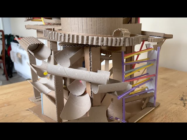 Cardboard Marble Run #9 - The Roller Coaster