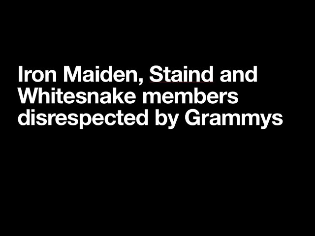 The Grammys HATE Hard Rock - Ignores John Sykes of Whitesnake and Paul DiAnno of Maiden