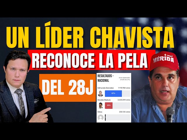 LÍDER CHAVISTA RECONOCE QUE MADURO PERDIÓ POR PALIZA EL 28 DE JULIO