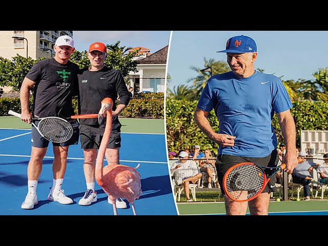 John McEnroe opens tennis center at Baha Mar Resort, hosts starry tournament and rocks out with band