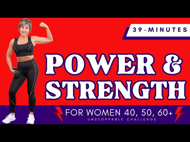 Power Strength Workout w/ Dumbbells for Women Over 40