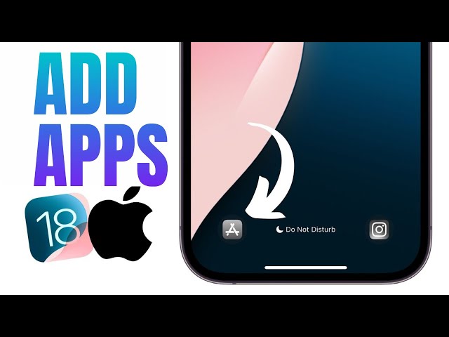 iOS 18 Tips: How to Add Apps to Lockscreen on iPhone 💚