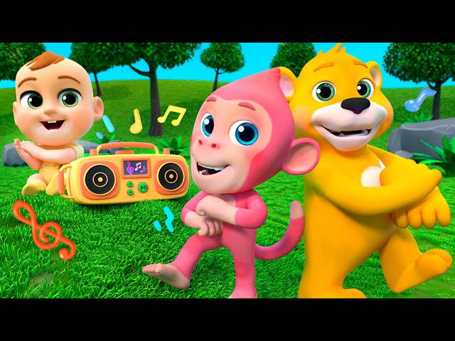 A Ram Sam Sam Dance (Animal Version) | Newborn Nursery Rhymes & Kids Songs