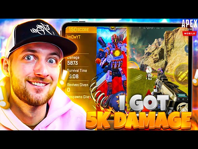 APEX LEGENDS MOBILE #1 PATHFINDER GAMEPLAY! (5K DAMAGE)