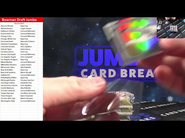 BREAK #7825   Bowman Draft Jumbo