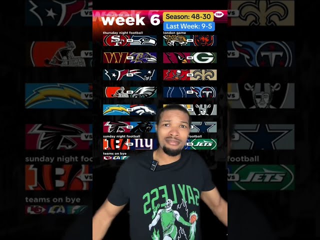 NFL Week 6 Picks 🏈