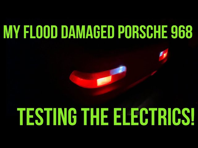 Restoring a Flood Damaged Porsche 968: Testing the electrics!