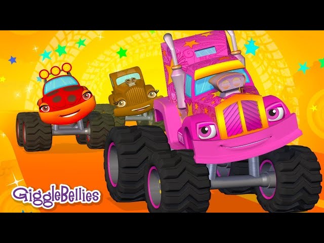 🔴LIVE - Wheels On The Bus... umm Truck! Nursery Rhymes & Monster Trucks for Kids