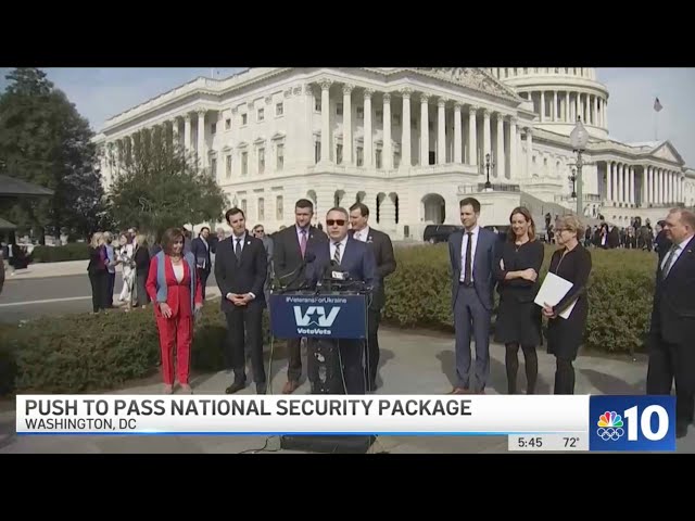 VoteVets Ukraine Aid Press Conference With Members Of Congress Featured On NBC 10 Philadelphia