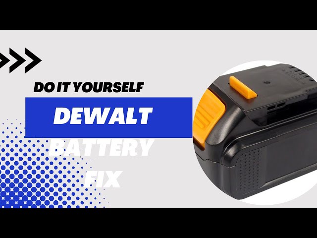 DEWALT BATTERY DIY FIX 🔧        100% SUCCESSFUL