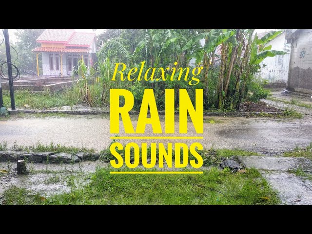 ASMR Romantic Rain in Front of a Village House