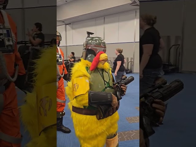 Bounty Hunter Chicken Family Guy Cosplay #starwars #shorts #cosplay