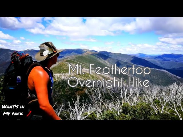 Mt Feathertop Overnight Hike Federation Hut Razorback Track, Victorian Alp's Walk, #hiking Australia