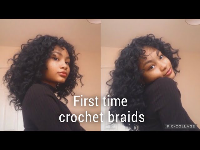 First time doing crochet braids on myself 💇🏽‍♀️💜🙌🏽- easy crochet braids tutorial