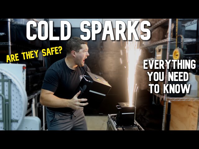 DJ Gear - Cold Spark Machine (How it works, safety, fire, Both Lighting)