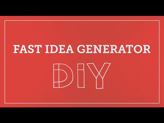 DIY Toolkit | Fast Idea Generator