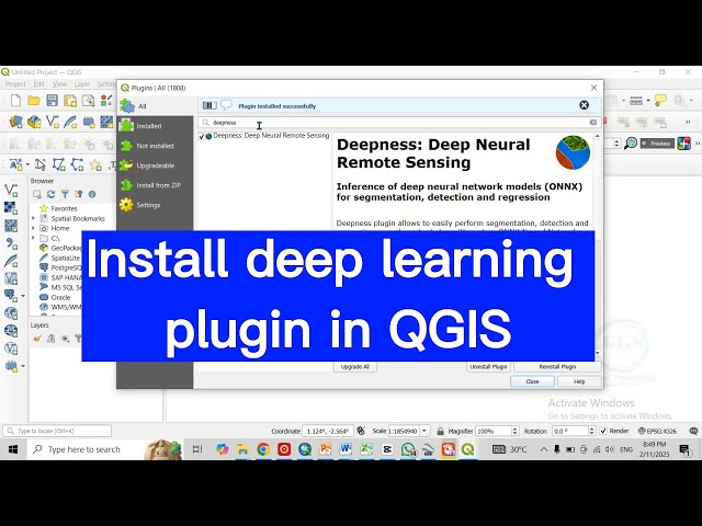 Install Deep Learning Plugin in QGIS | Deepness plugin