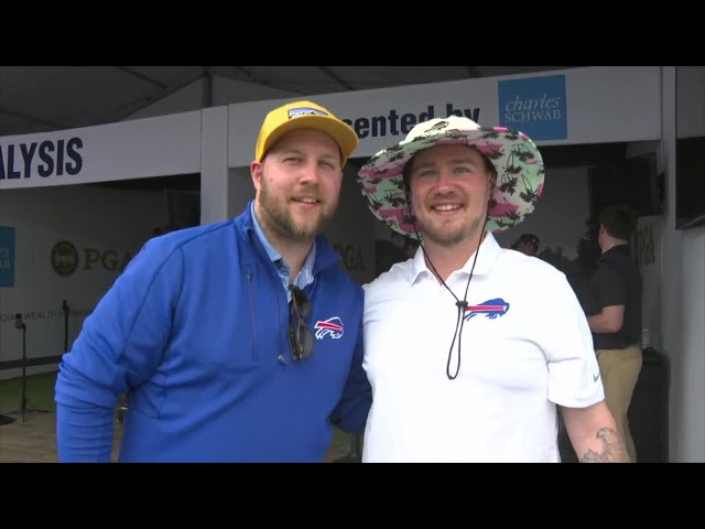 Bills Mafia invades PGA Championship and fans are happy to see lots of blue and red