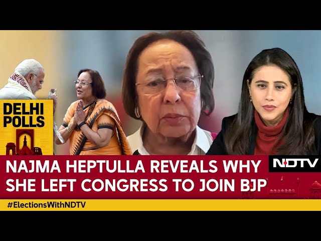 Delhi Assembly Elections 2025 | Najma Heptulla Reveals Why She Left Congress To Join BJP