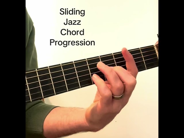 Sliding Jazz Chord Progression  #guitar #music #guitarlesson #guitartutorial #jazz