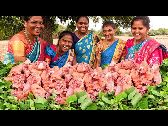 GONGURA CHICKEN CURRY | Telangana Authentic Gongura Chicken | Telangana Village Food