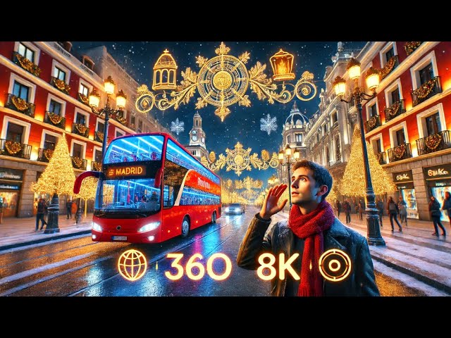 Tour 360º: Luces de Navidad en Madrid 🎄✨ Calle Serrano, Plaza Colón y Puerta de Alcalá - PARTE 3