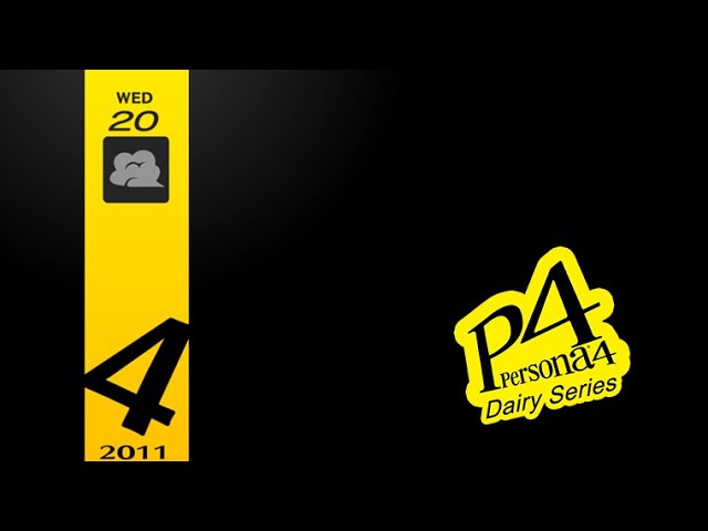 Persona 4 Golden Diary April 20