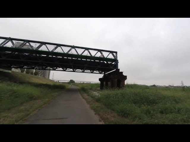 [VR180] 川岸歩き(多摩川)025 Walking along the riverbanks of Japan (Tama River) 025