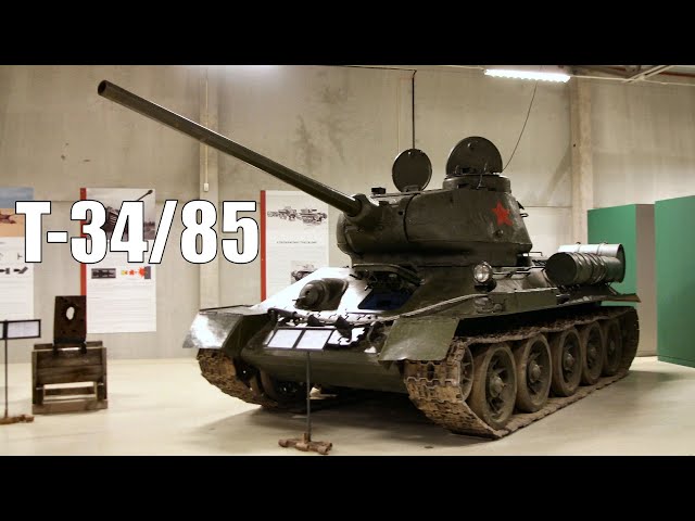 T-34/85 Walkaround - Soviet WW2 Main Tank With 85 mm Gun - Arsenalen [2.7K]