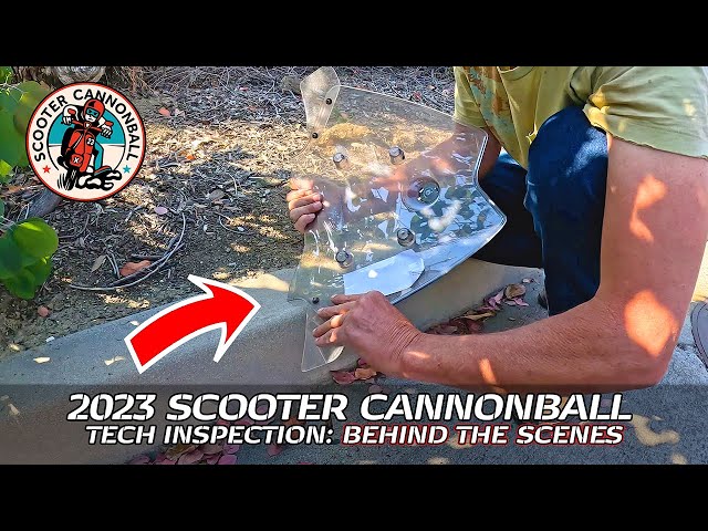 Scooter Cannonball 2023 // T-2: Behind the Scenes at Tech Inspection