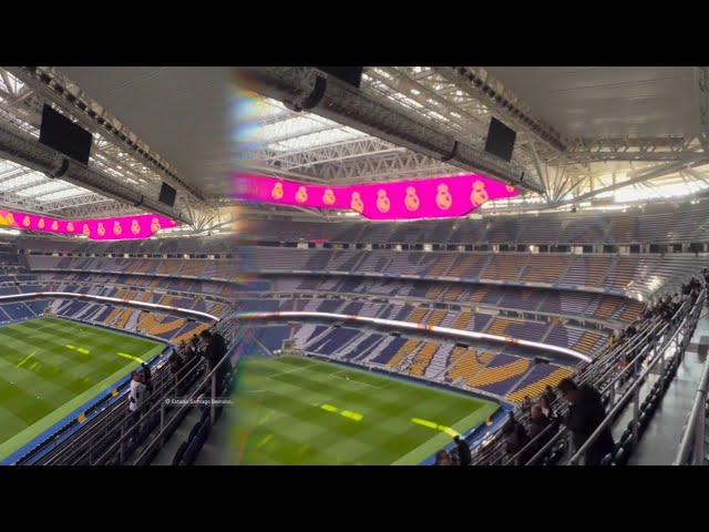 ESPECTACULAR TIFO & MOSAICO esta noche ESTADIO SANTIAGO BERNABÉU 🔥 REAL MADRID vs ATLÉTICO DE MADRID