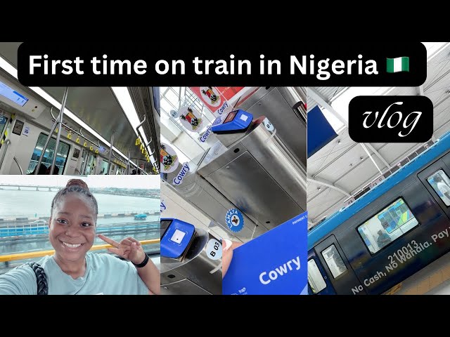 Lagos Blue rail train my first time exploring  🇳🇬❤️.