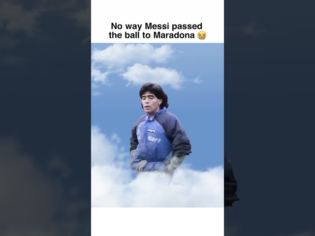 Messi passed the ball to Maradona in heaven 💀