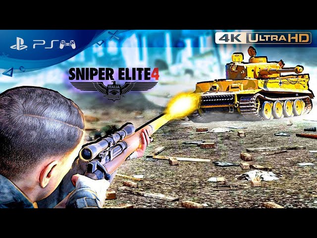 Sniper Elite 4 | ABRUNZA MONASTERY | 4K Game Play