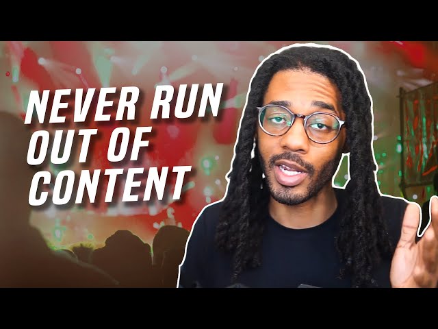 A Content Strategy That Helps Artist Create Endless Content