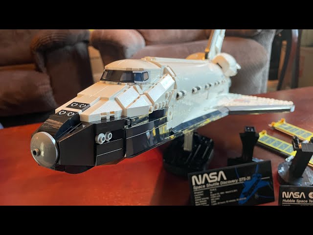 Lego 10283 NASA Space Shuttle And Hubble Telescope Build And Review! Best Details Out There!! RR14