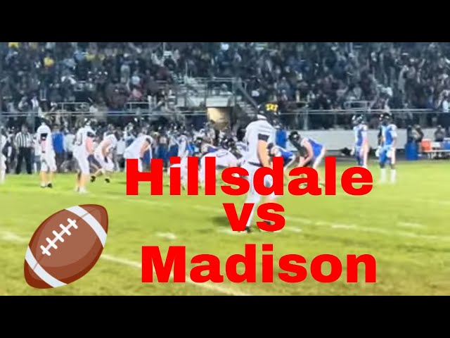 Hillsdale Football vs Madison 9-27-2024 MHSAA Football