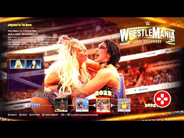 WWE 2K24 Showcase - Rhea Ripley vs. Charlotte Flair | WrestleMania 39