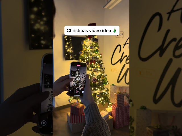 Have you tried this Christmas video idea? 🎄